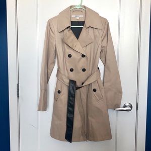 DKNY beige/caramel double breasted trench coat